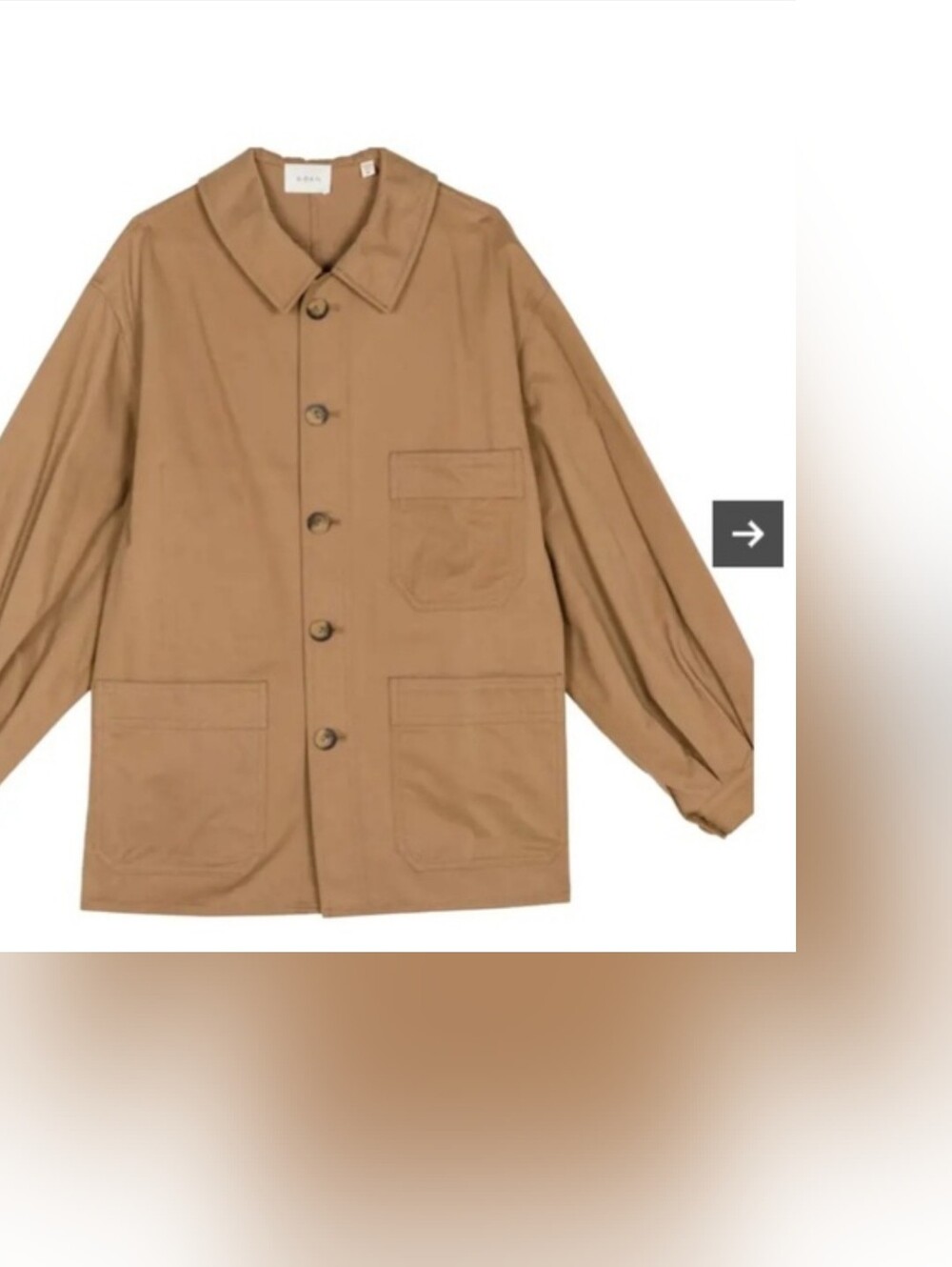 Doen Carmel jacket in cotton twill brown, medium - Picture 4 of 9